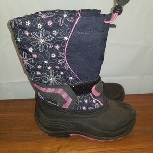 Kamik girls 13 insulated winter snow boots